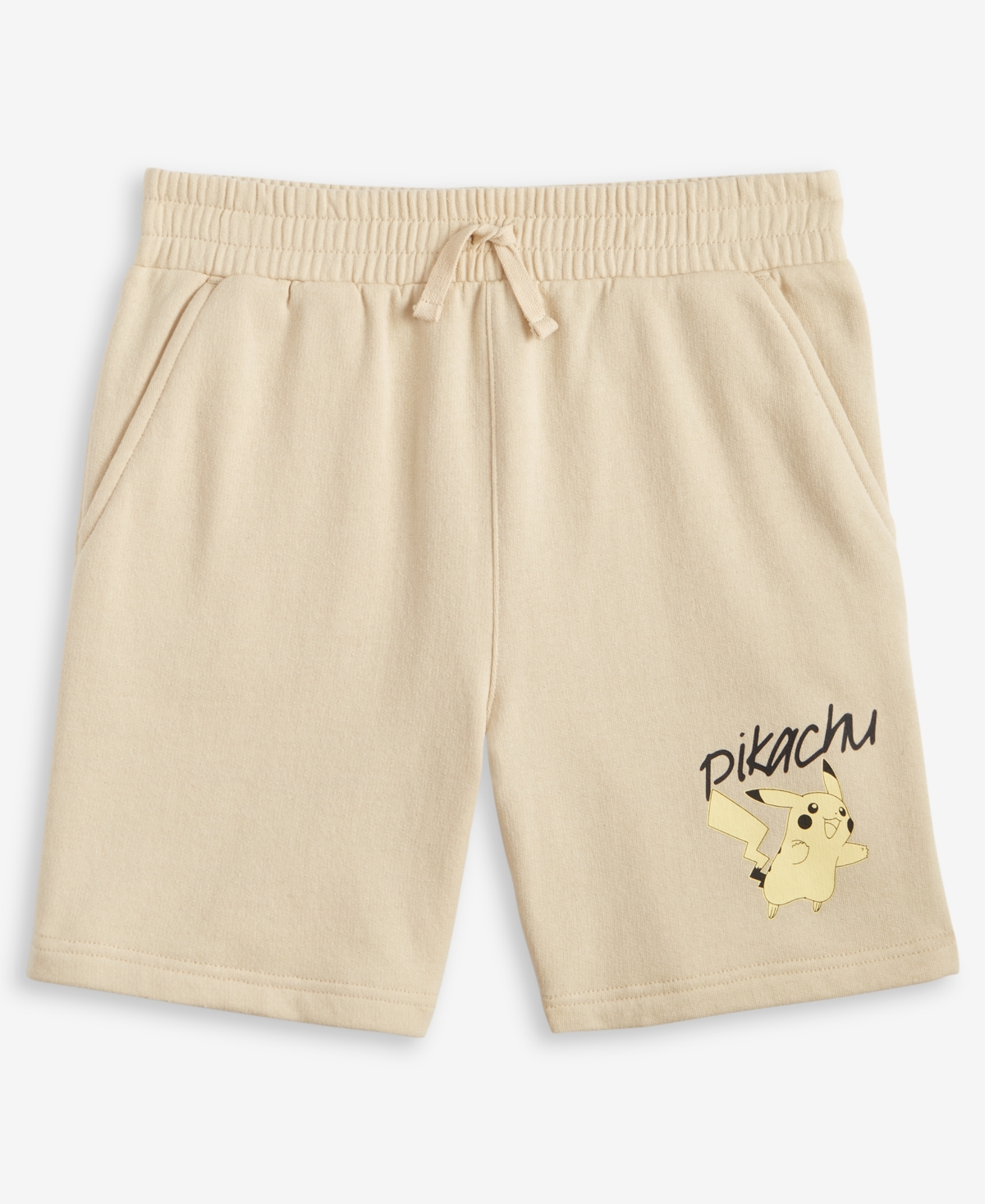 Pokémon Little & Big Boys Pikachu Fleece Shorts In Khaki