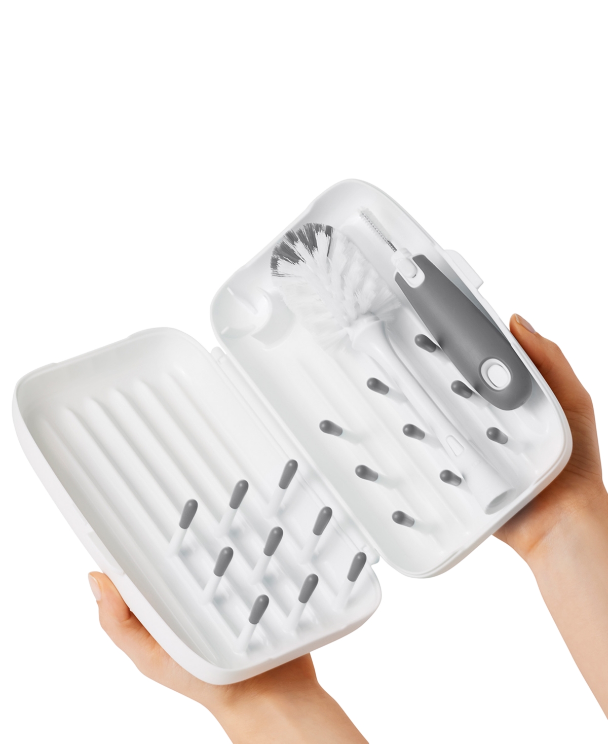 Oxo Tot On The Go Drying Rack With Baby Bottle Brush In No Color