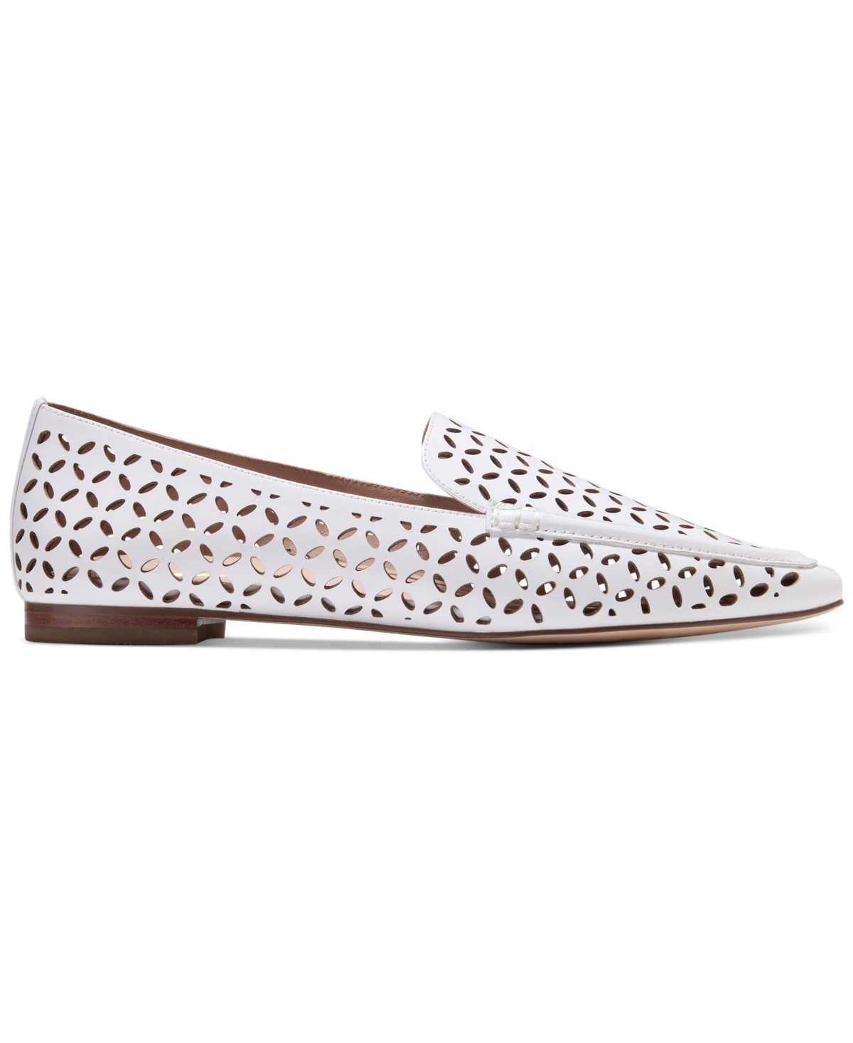 Cole Haan Chantal Loafer In White Perforated Leather