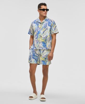 Men's Retro Wave Textured Shirt, Exclusively at Macy's