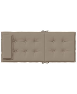 Highback Chair Cushions 6 pcs Taupe Oxford Fabric