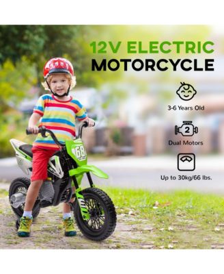 12V Kids Motorcycle W/ Twist Grip Throttle, Rear Suspension