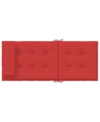 Highback Chair Cushions 4 pcs Red Oxford Fabric