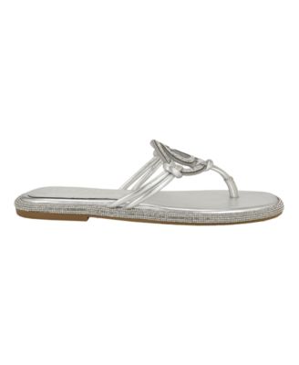 Women's Saima G Cutout Rhinestone Flat Sandals
