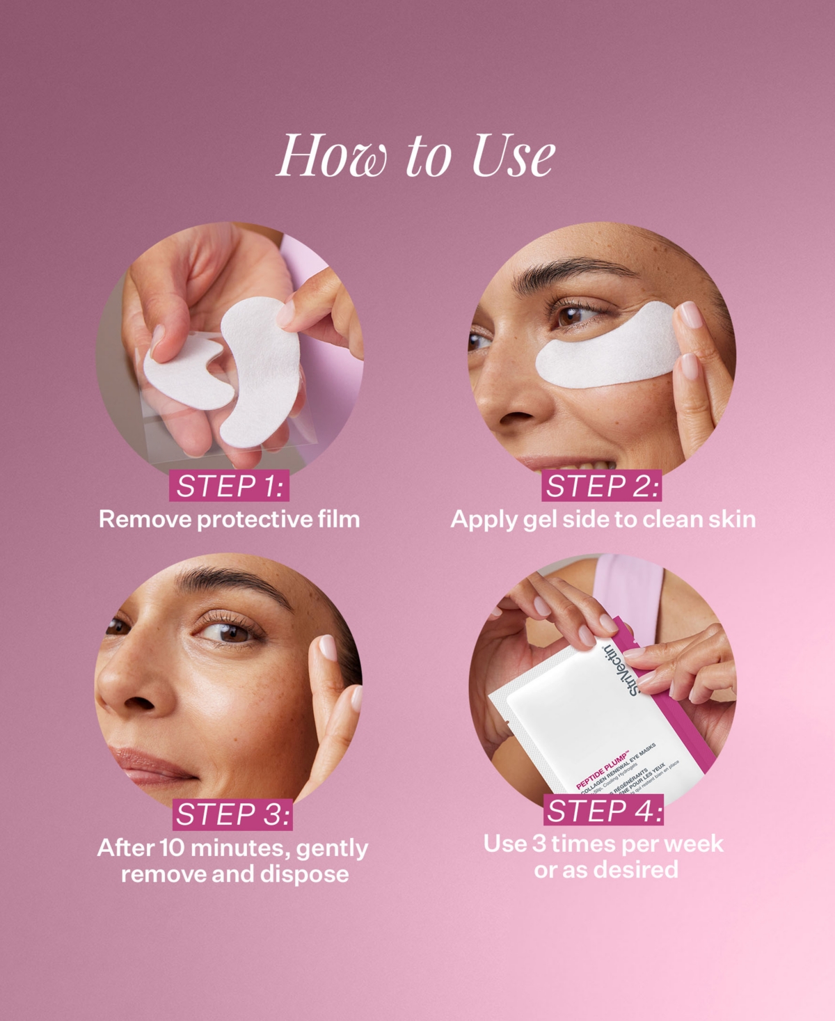 Strivectin Peptide Plump Collagen Renewal Eye Masks, 6 Pairs In No Color