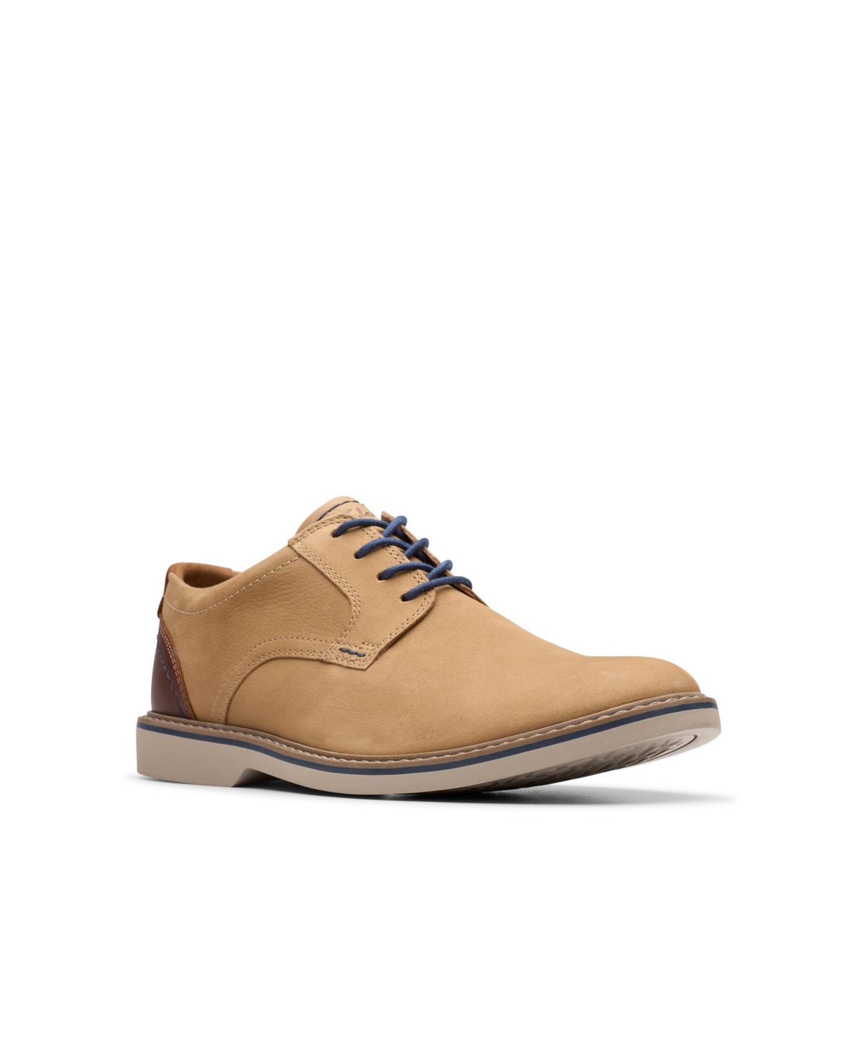 Clarks Collection Men's Radcliff Low Shoes In Light Tan Combi Nubuck