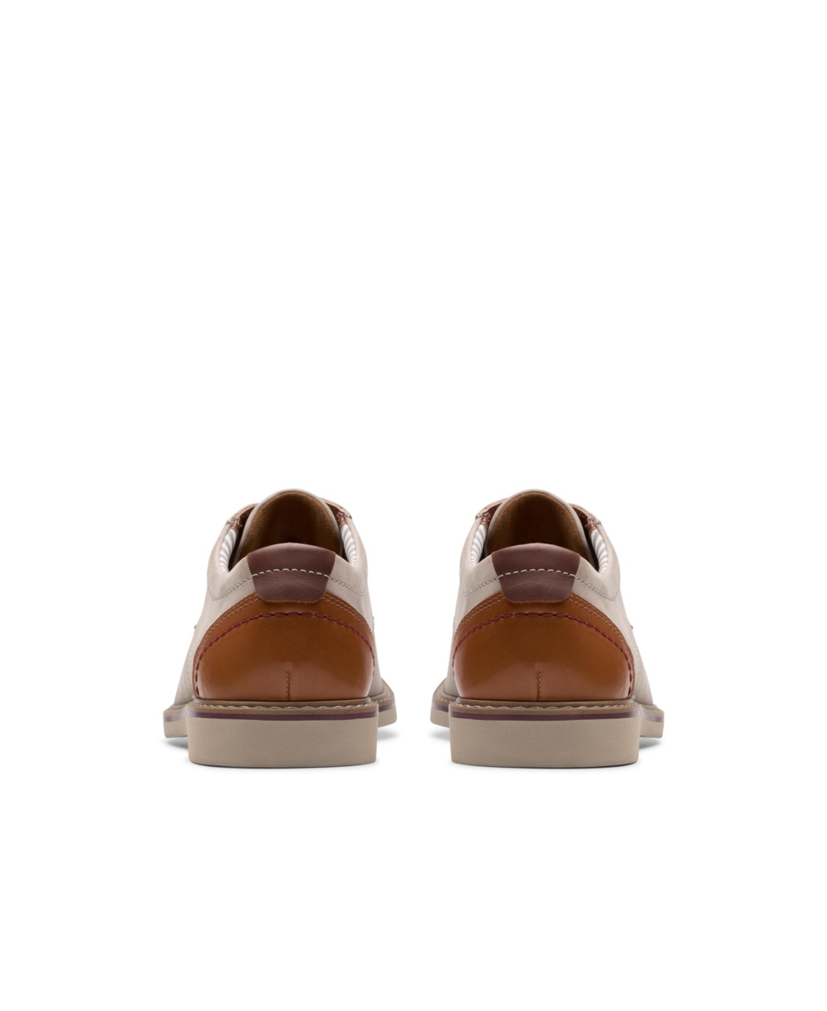 Clarks Collection Men's Radcliff Low Shoes In Light Gray Combi Nubuck
