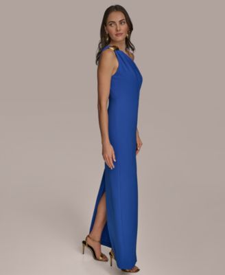 【Donna Karan New York】Hardware-Trim One-Shoulder Gown Donna Karan New York Donna Karan Women's Hardware-Trim One