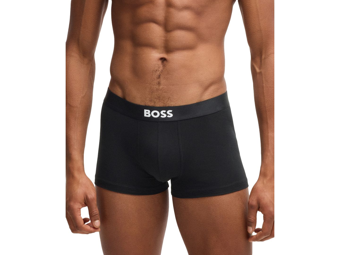 Бельё для мужчин, хлопок-стрейч, 3 шт. — Hugo Boss, цвет: Чёрный / Зелёный — фото 9