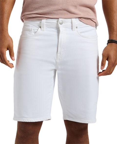 Мужские шорты Buffalo David Bitton Dean Relaxed-Straight Fit Stretch Knit 10.5" Denim Shorts, цвет: Белый