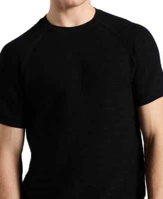 Men's Wipped Relaxed-Fit Textured-Knit Sweater