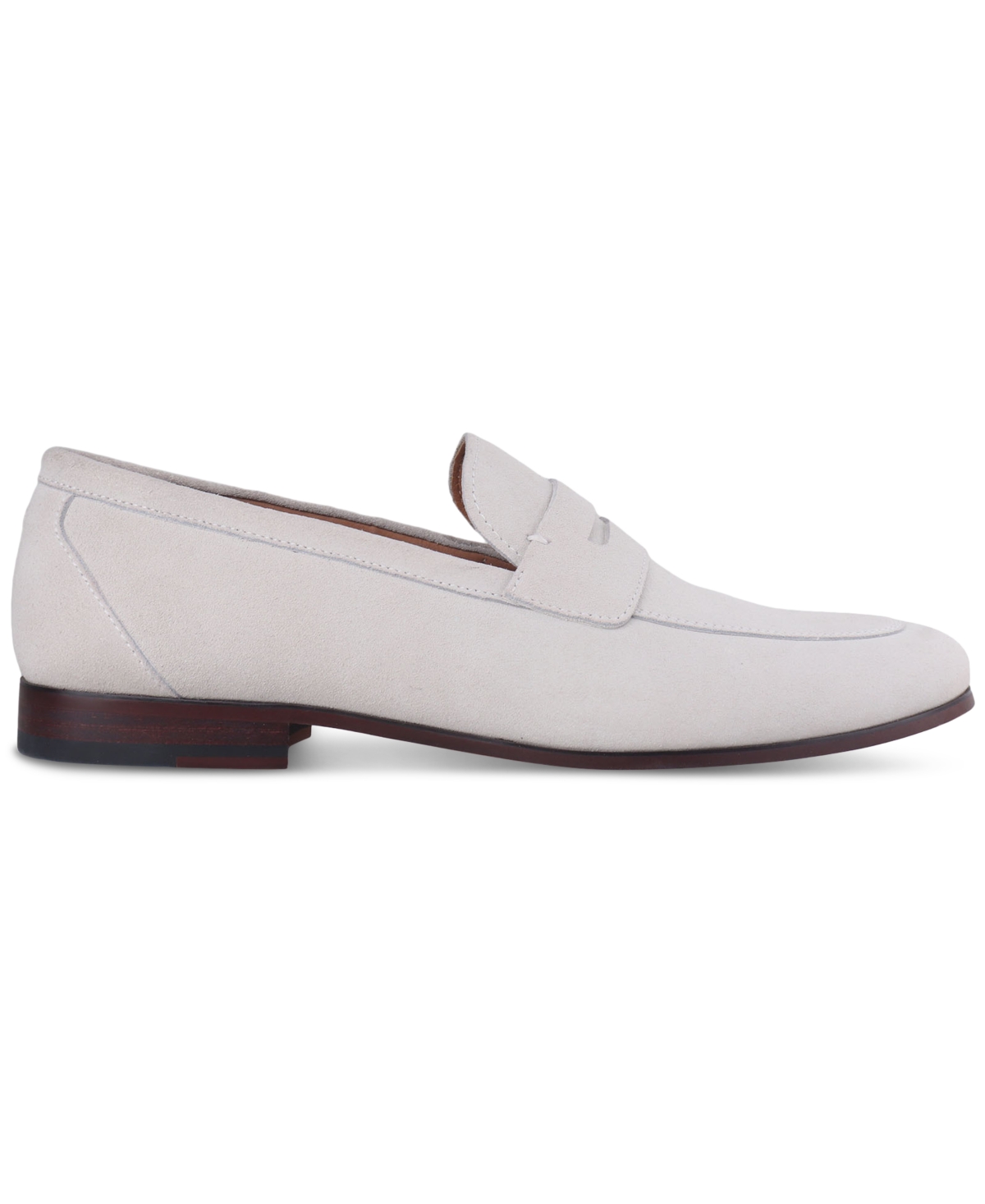Bar Iii Men's Baldwinn Suede Penny Loafer, Exclusively At Macy's In Papyrus Suede