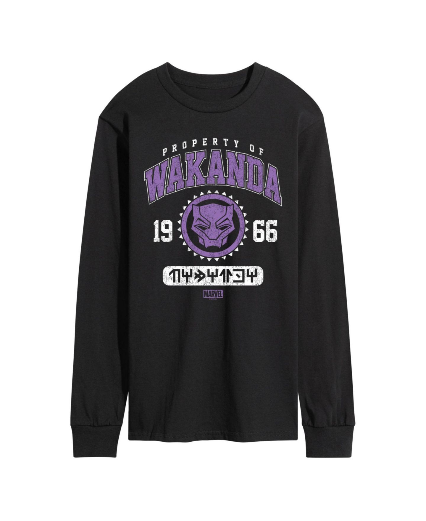 Мужская футболка AIRWAVES Black Panther Wakanda Long Sleeve, цвет: Чёрный — фото 1