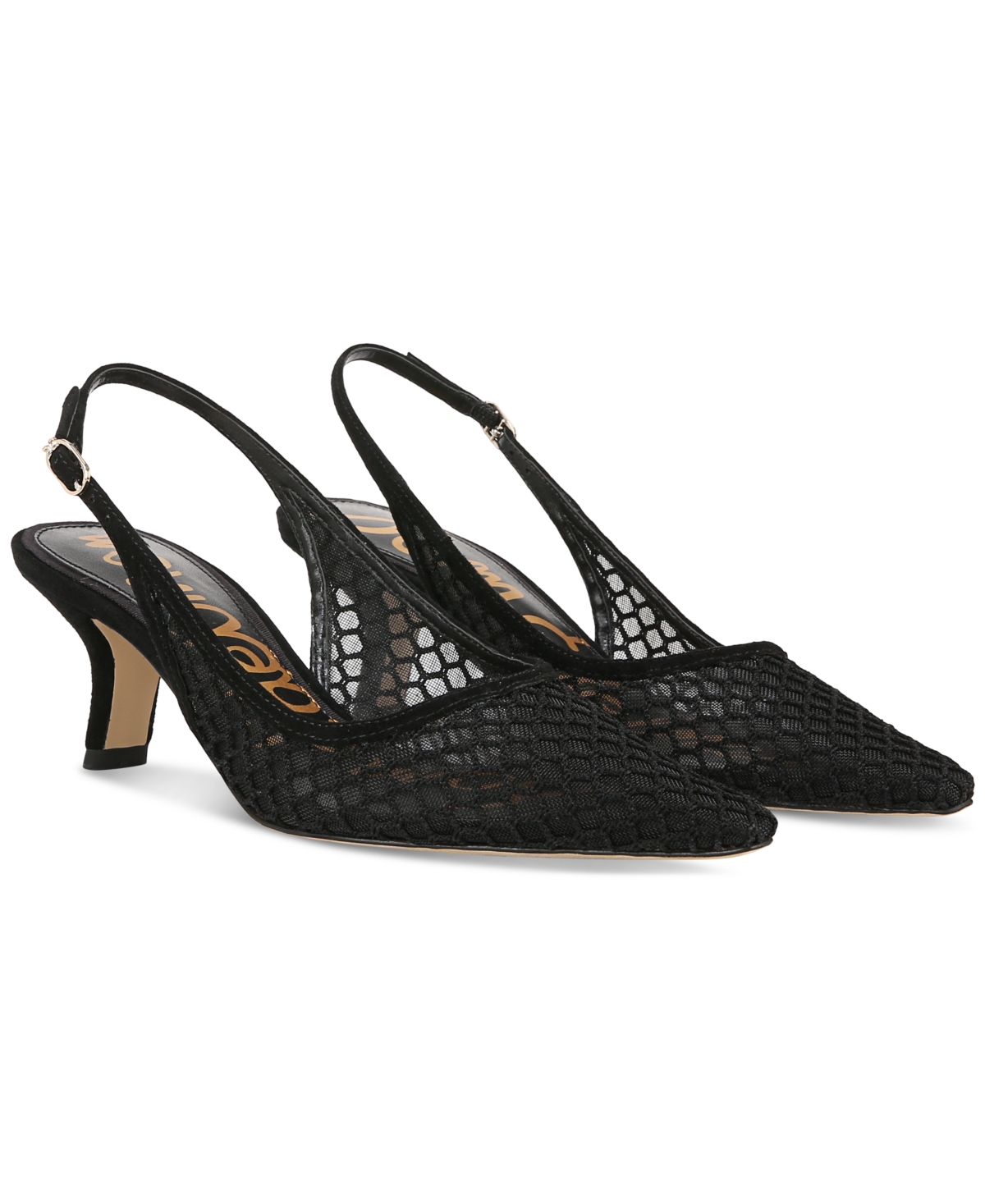 SAM EDELMAN WOMEN'S BIANKA SLINGBACK MESH PUMPS 