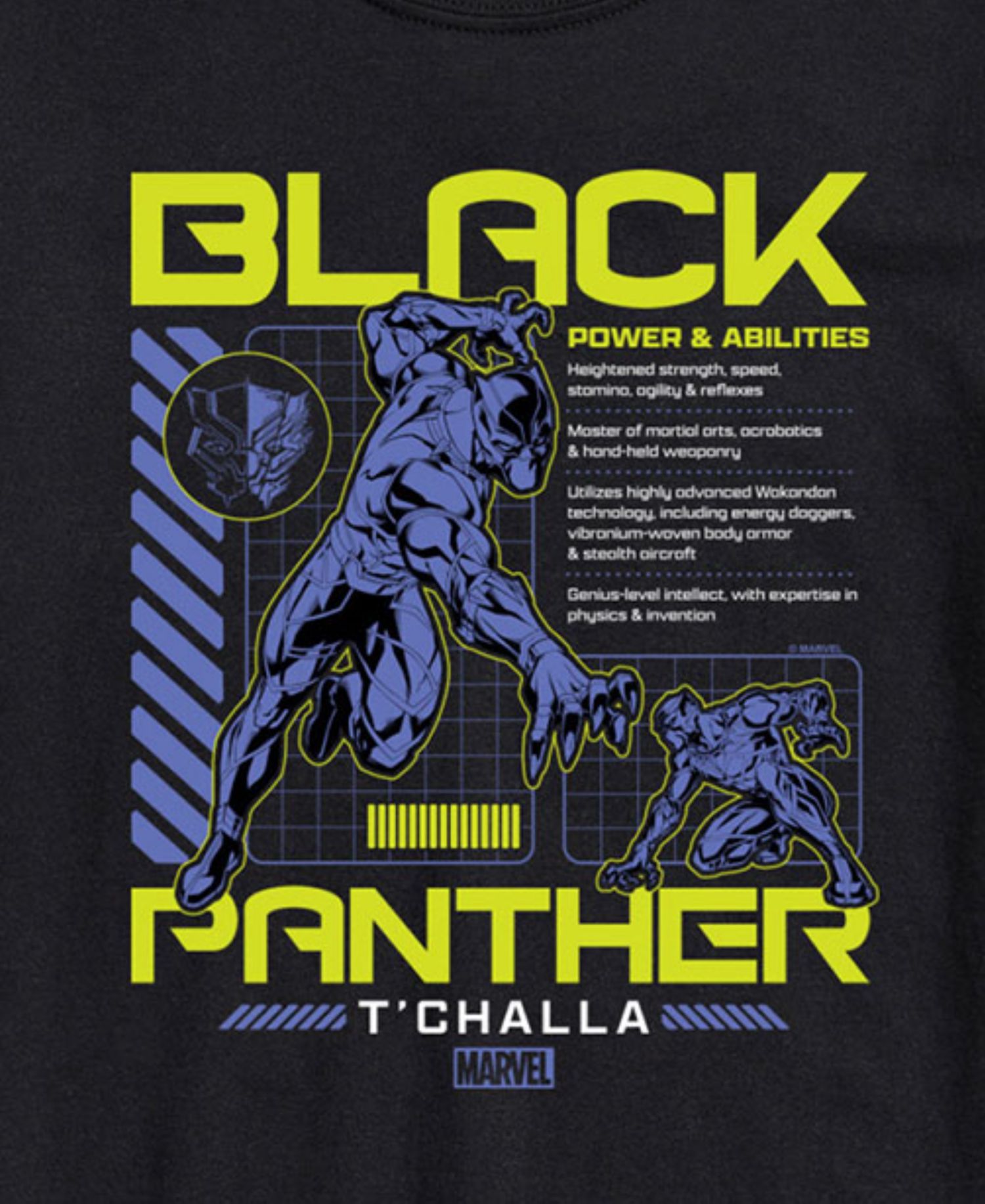 Men's Black Panther Long Sleeve T-Shirt
