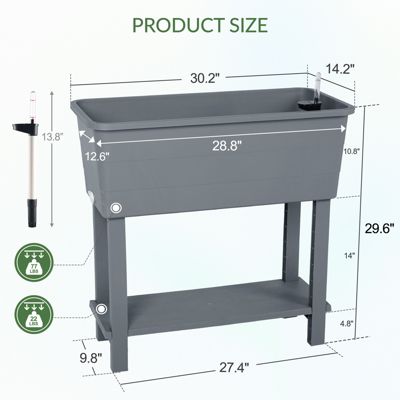 Malysha Outdoor Elevated Planter (Set of 3) See More by Winston Porter