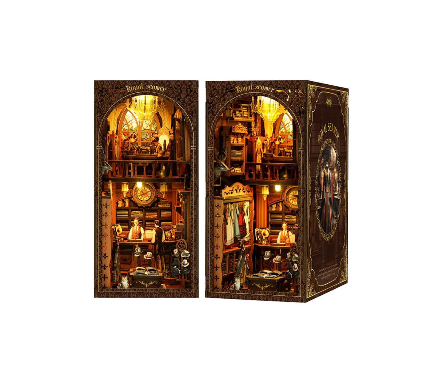 Детские конструкторы HANSILK Royal Seamstress Book Nook Kit 3D Wooden Puzzle, от 14 лет — фото 1