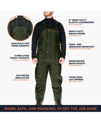 Big & Tall Men s Iron-Tuff Insulated Bib Overalls -50°F Cold Protection, Durable Workwear