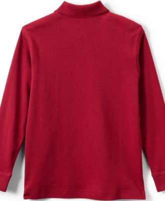 Girls Long Sleeve Interlock Polo Shirt