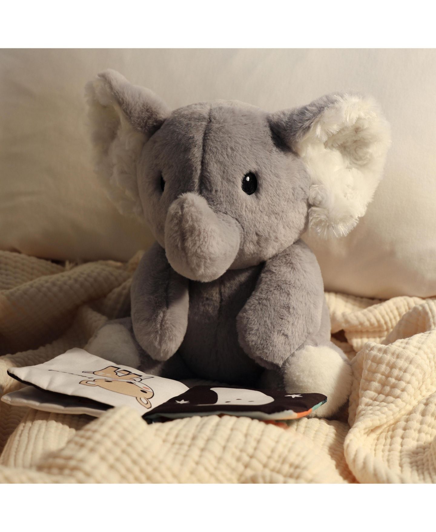 Детская мягкая игрушка The Peanutshell Elephant, 10" Baby Stuffed Animal Plush Toy — фото 6