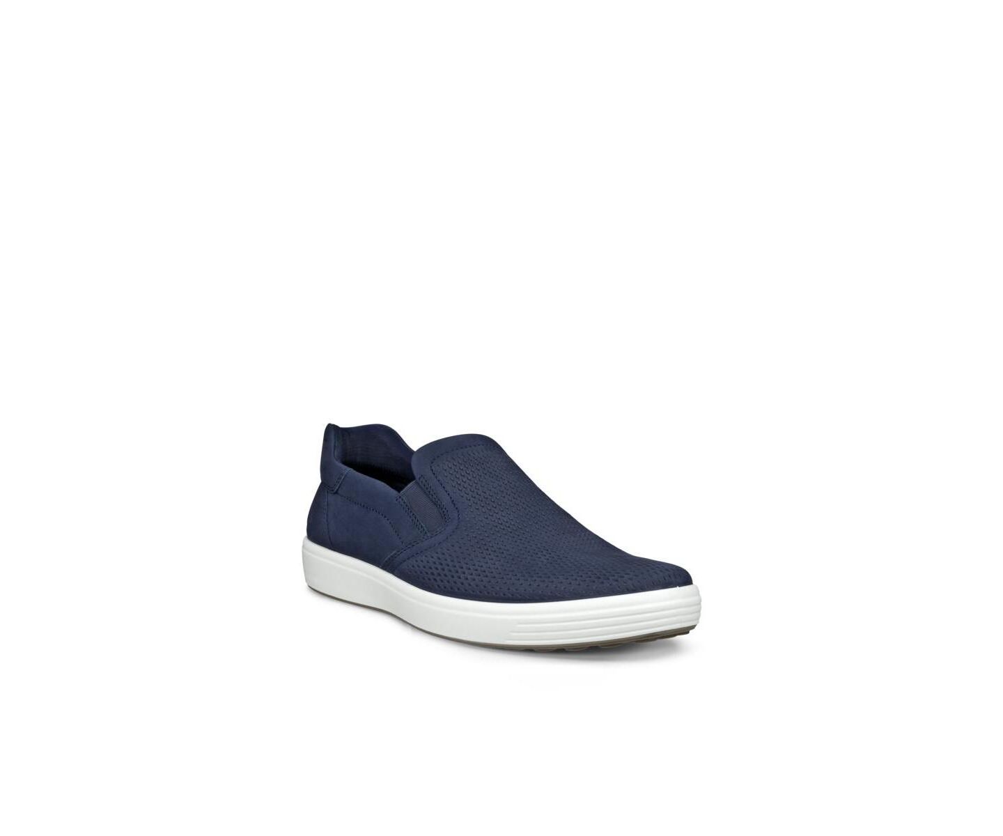 Мужские кроссовки-слипоны Ecco Soft 7 Easly, цвет: Морской — фото 1