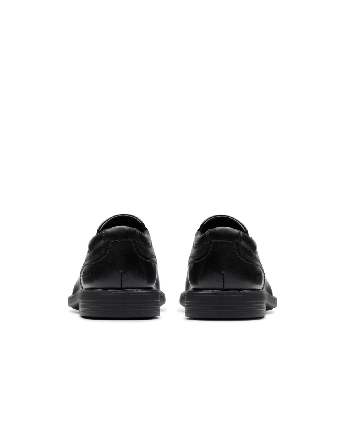 Clarks Men's Collection Whiddon Lace Up Oxford Dress Shoe In Black Leather