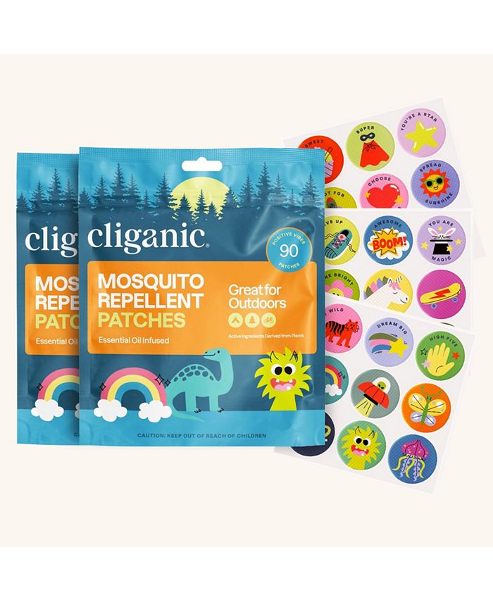 Cliganic Mosquito Repellent Patches - Positive Vibes - 90 Count - Multi - 16