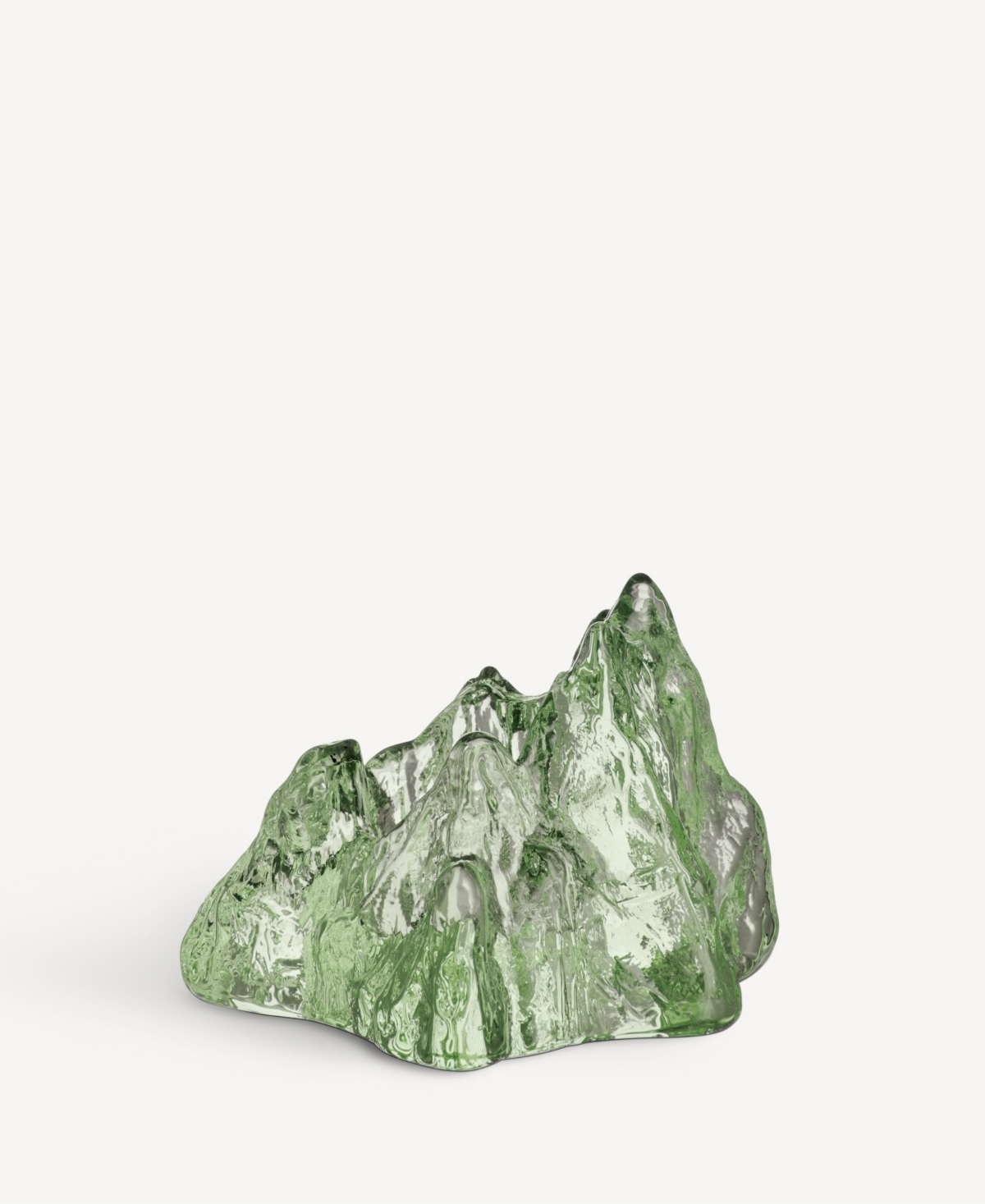 Kosta Boda The Rock Votive In Green