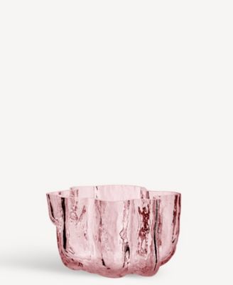 3.8" Crackle Crystal Glass Votive Bowl