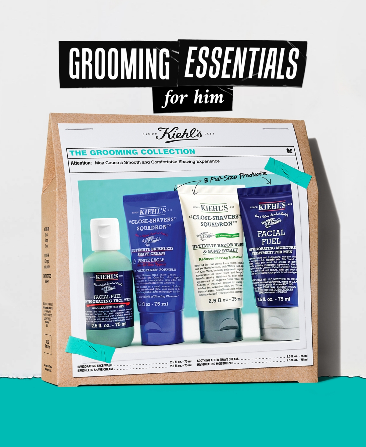 Kiehl's Since 1851 4-pc. The Grooming Regimen Set In No Color