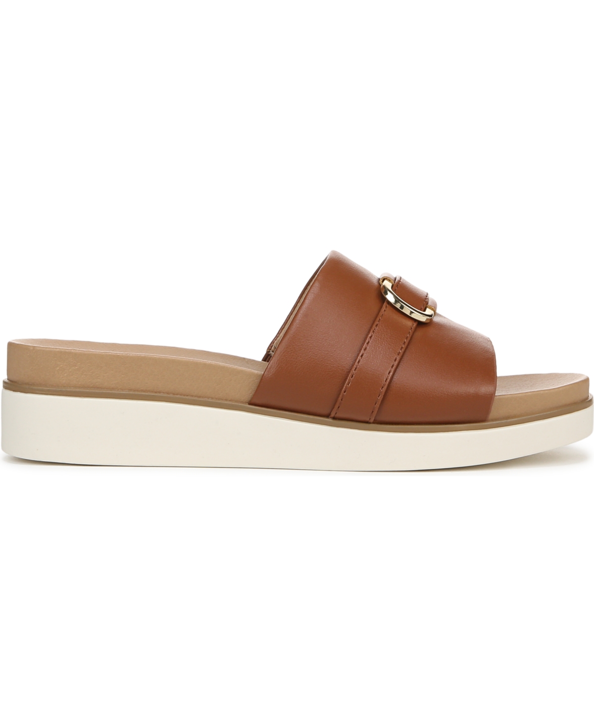 Lifestride Geneieve Platform Sandal In Tan Faux Leather