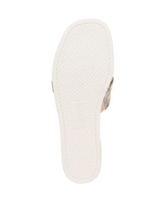 Women's Genevieve Square Open Toe Slide Platform Sandals