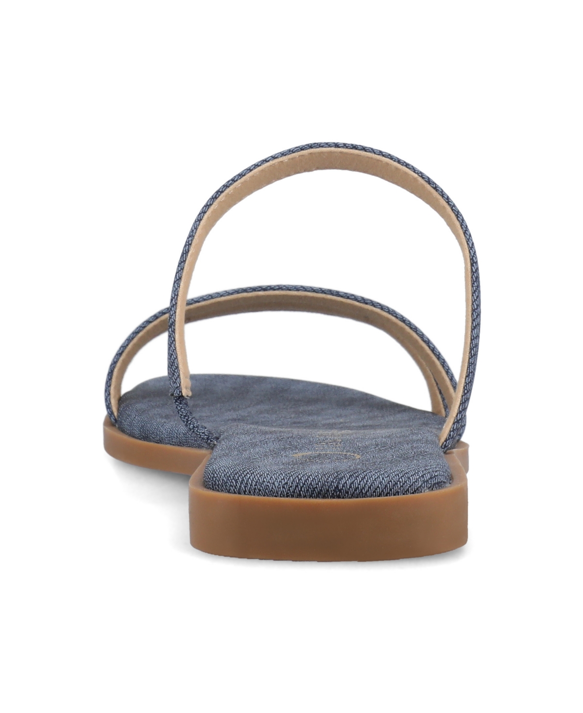 Journee Collection Brisa Slide Sandal In Denim