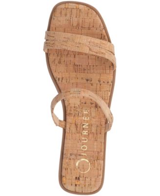 Women's Brisa Multi Strap Slip On Flat Sandals