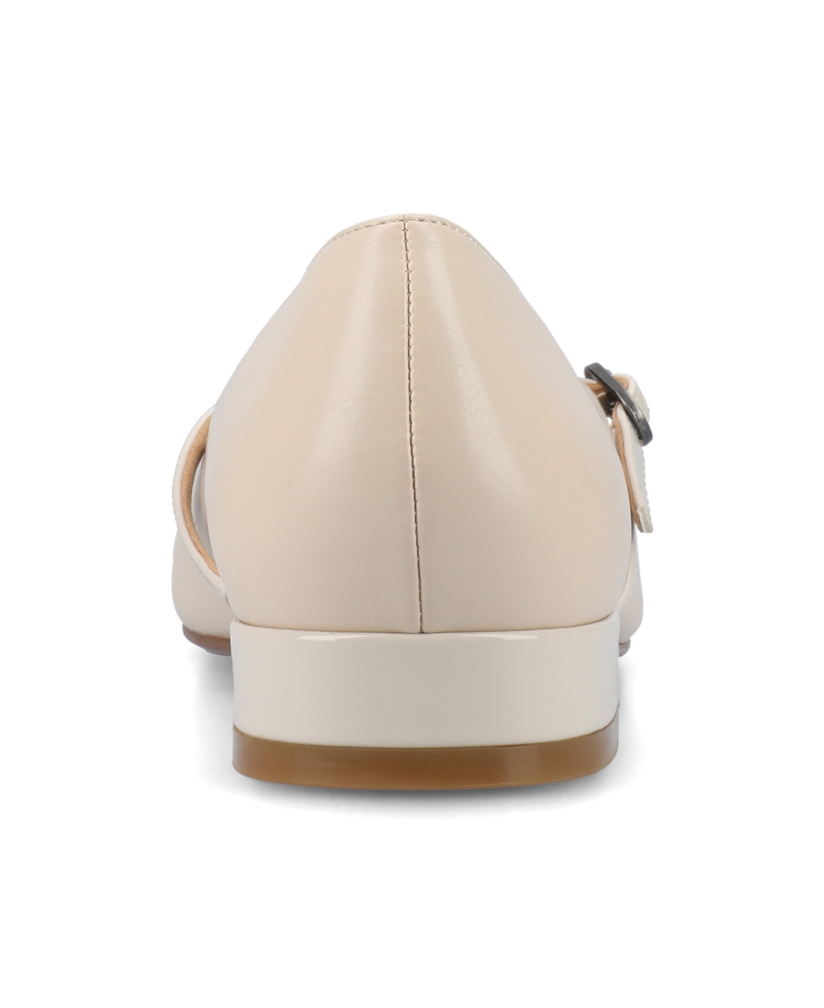 Journee Collection Camby Pointed Toe Flat In Bone