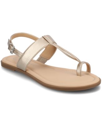 Women's Gerra T Strap Toe Ring Flat Sandals