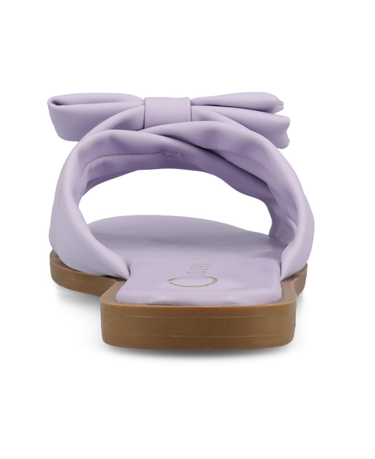 Journee Collection Prylin Bow Slide Sandal In Lilac