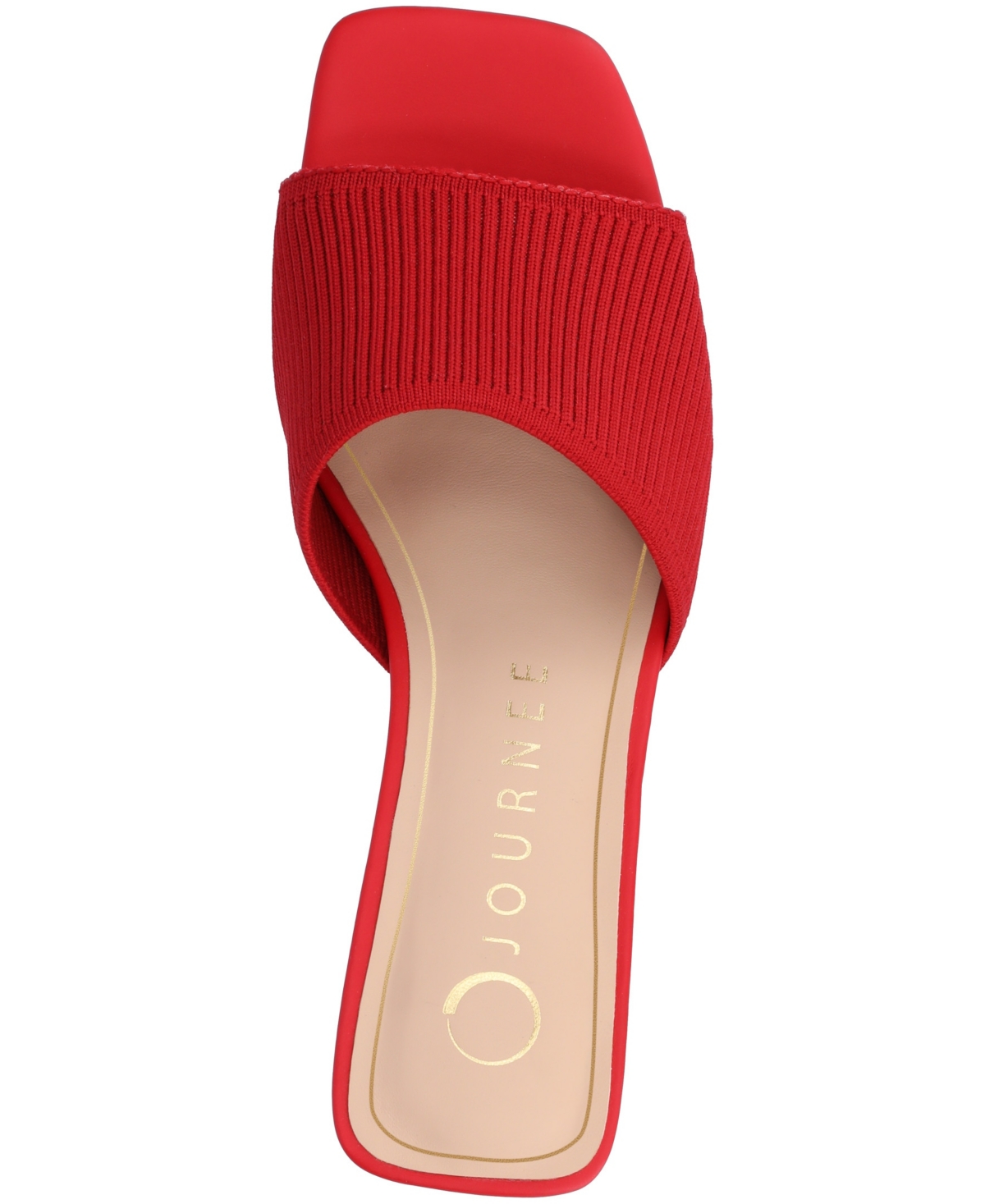 Shop Journee Collection Women's Shilin Slip On Knit Dress Sandals In Red