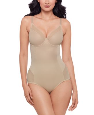 Miraclesuit Women's Sexy Sheer Shaping Padded-Cup Bodysuit 2763