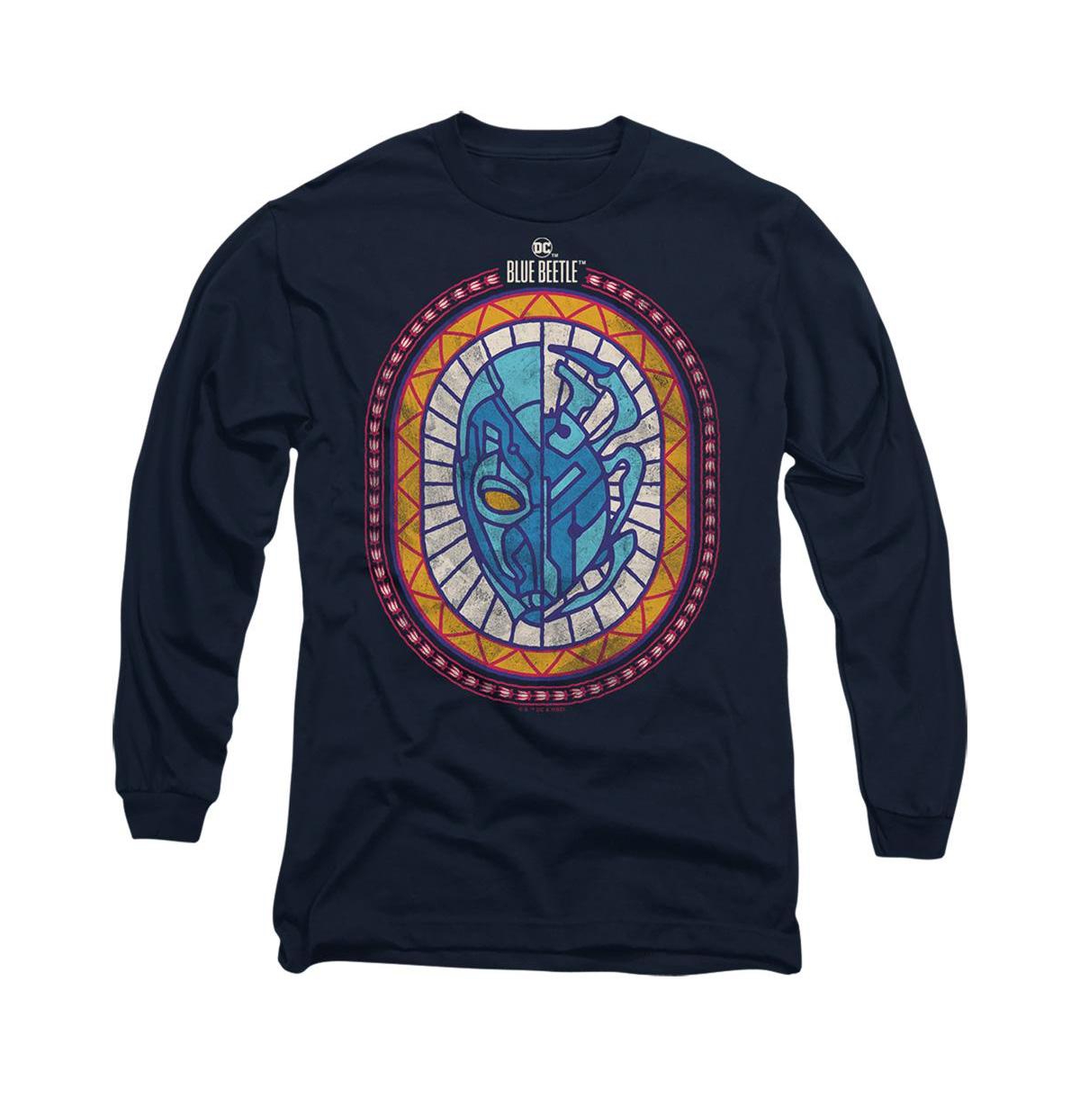 Men's Reyes Courage Long Sleeve Adult Tee / T-Shirt - Navy