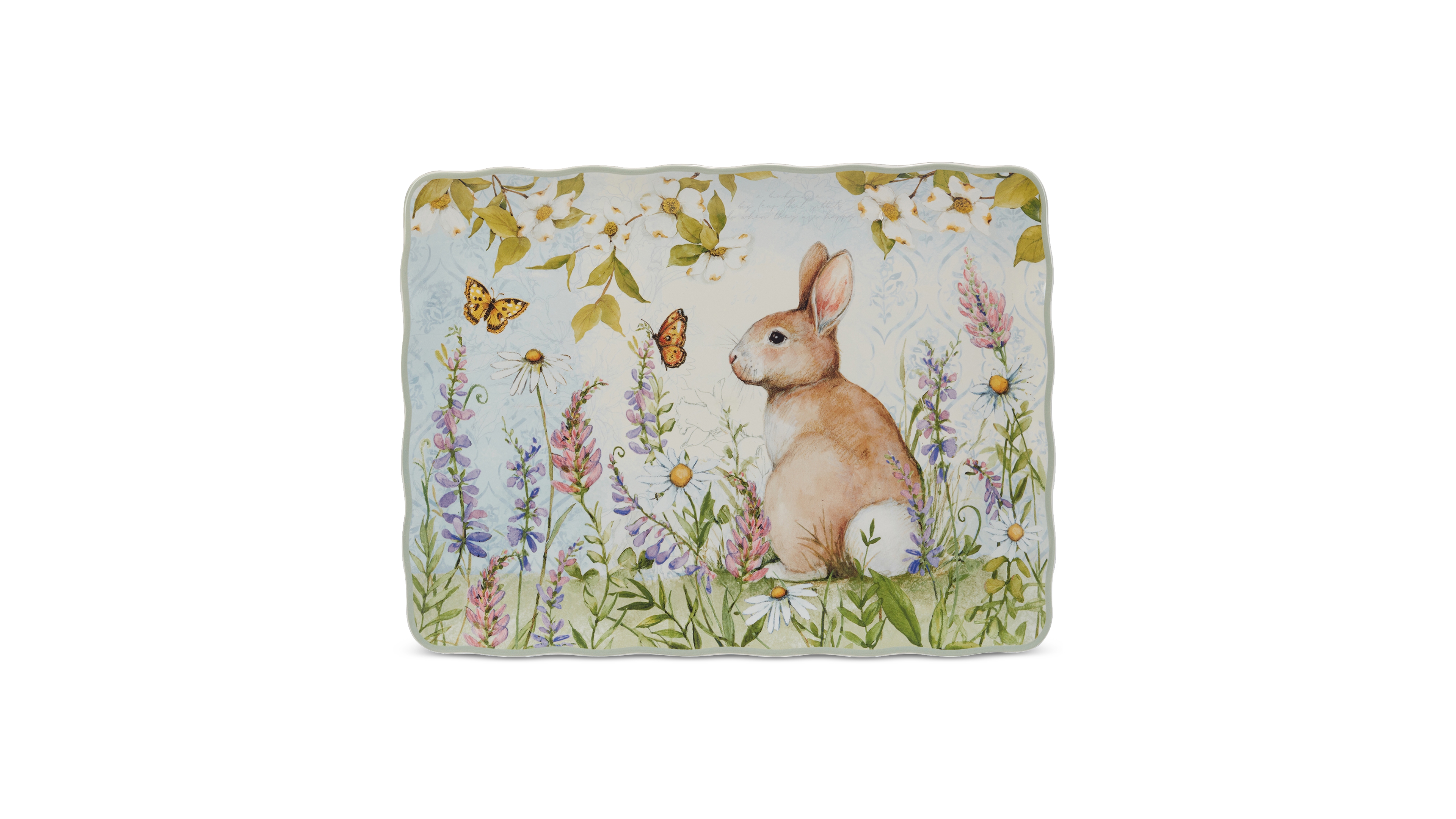 Certified International Easter Meadow Rectangular Platter
