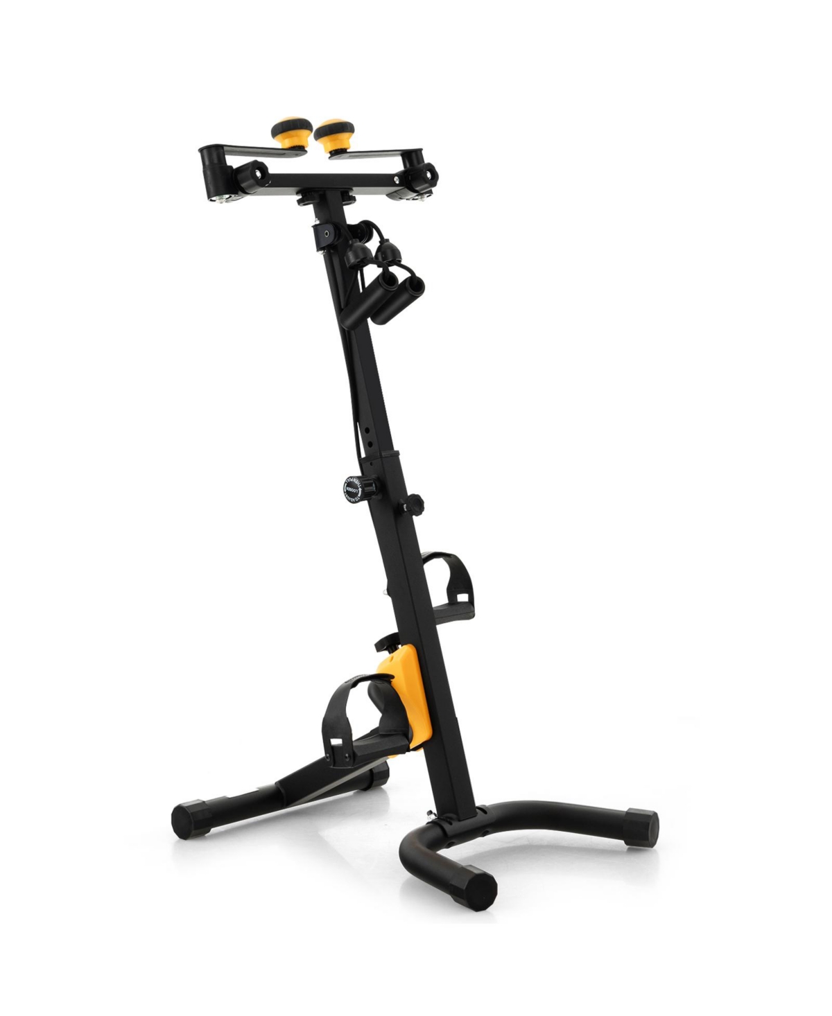 Folding Pedal Exercise Bike with Adjustable Resistance - Black