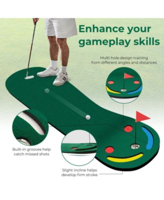 Golf Putting Green Set for Indoor Outdoor Use