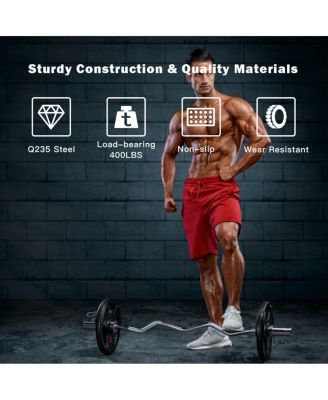 47 Inch Chrome Steel Home Gym Fitness Equipment Bar