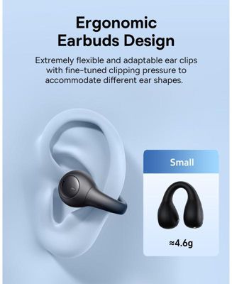 True Wireless Earbuds Bluetooth 5.3 Open Ear Headphones Sport Earphones,AirGo White