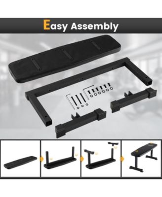 Flat Weight Bench 660 LBS Heavy Duty Strength Training Bench for Home Gym