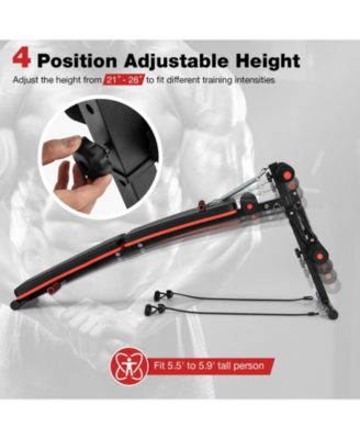 Multifunctional Sit up Bench 4 Position Adjustable Metal Workout Bench