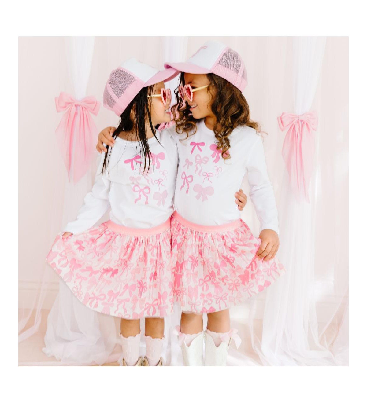 Sweet Wink Little and Big Girls Coquette Bow Tutu Skirt