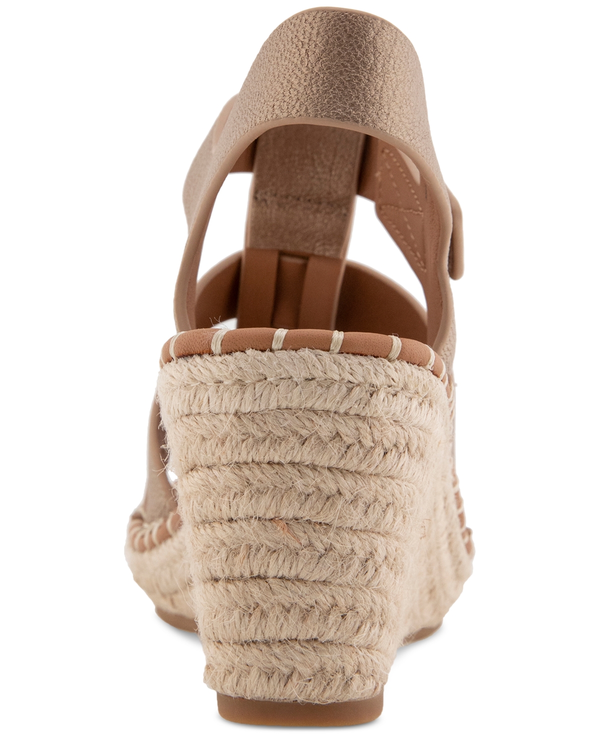 Shop Gentle Souls Women's Capelin Wedge Sandals In Matte Gold Leather