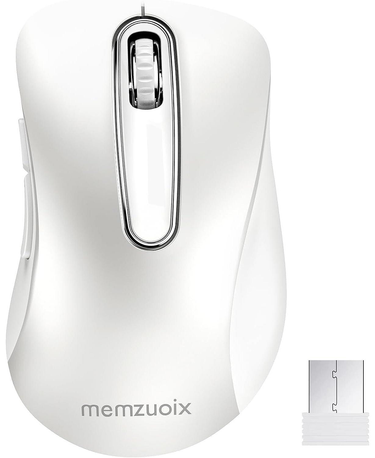 2.4G Portable Wireless Mouse, 1200 DPI Mobile Optical Cordless Mice with USB Receiver for Computer, Laptop, PC, Desktop, MacBook, 5 Buttons